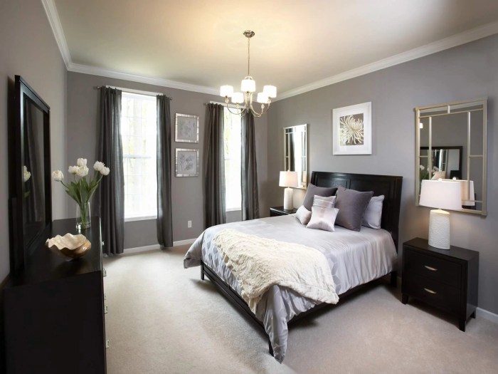 Grey interior design bedroom