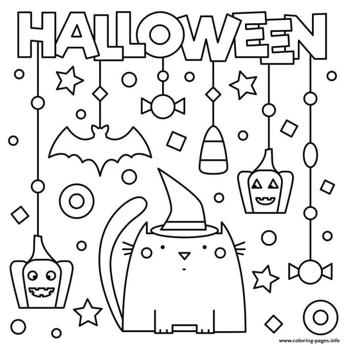 Kids halloween coloring sheets