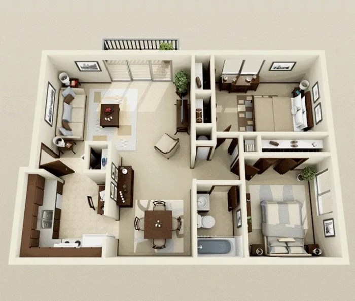 2 bedroom apartment design