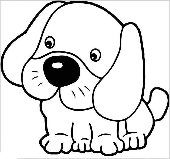 Coloring pages for kids dog