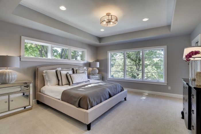 Recessed lighting design bedroom