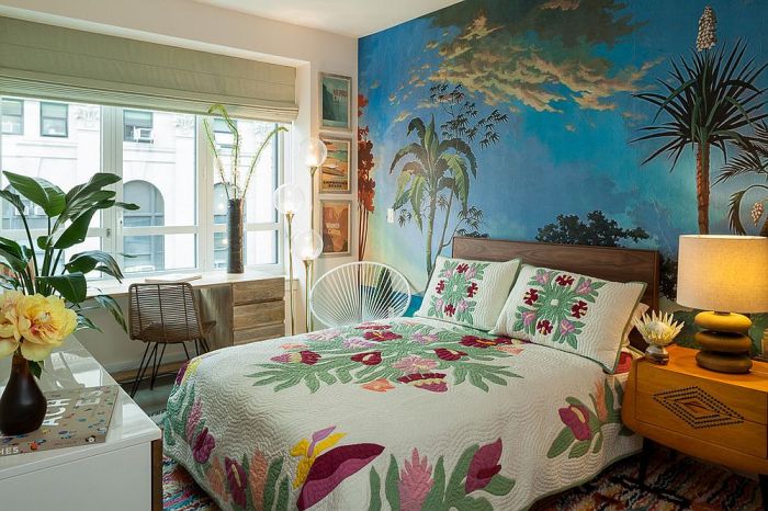 Tropical interior design bedroom