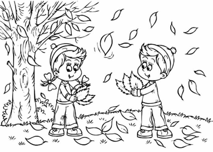 Fall mindful coloring pages for kids