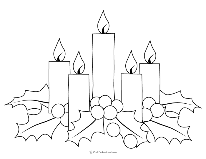 Advent coloring pages