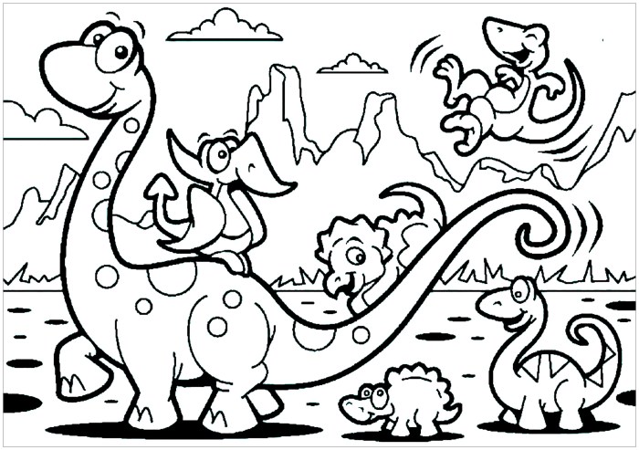 Coloring Sheets for Kids Dinosaur Fun!