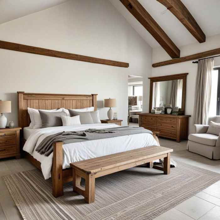 Bedroom farmhouse ideas decor garden style rustic secret transform homebnc canadianloghomes grey