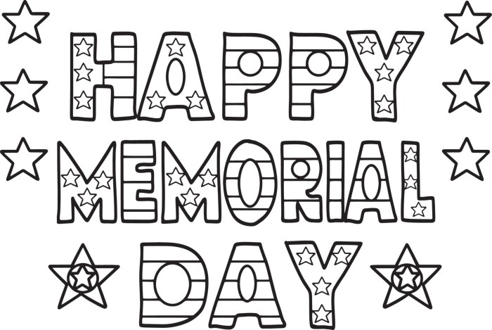 Memorial day coloring pages for kids