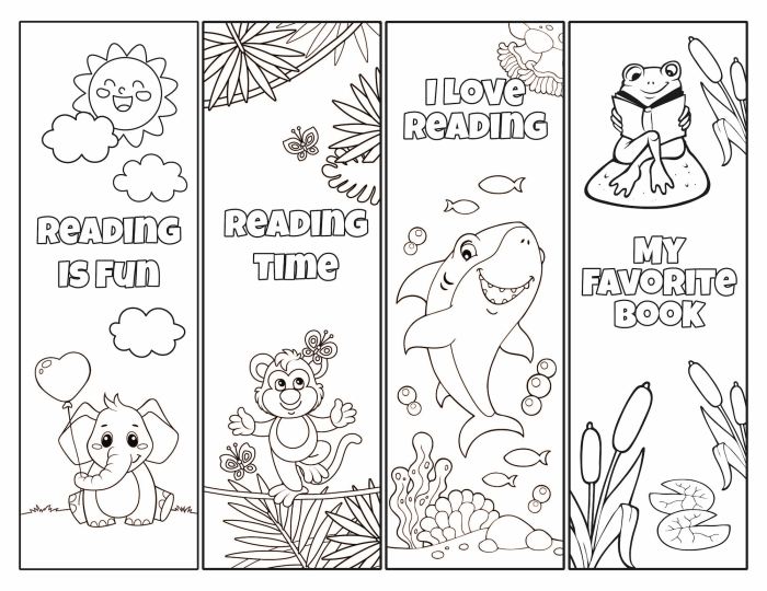 Coloring bookmarks printable for kids